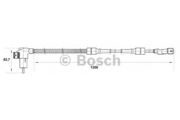 BOSCH 0265006208 Датчик, частота вращения колеса