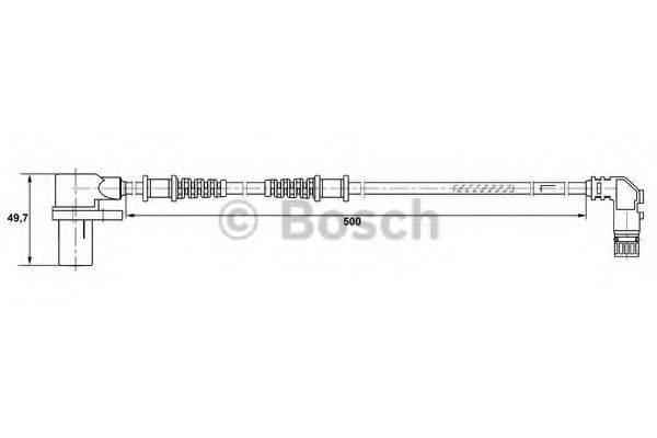 BOSCH 0265006264 Датчик, частота вращения колеса