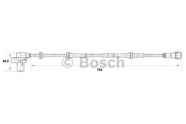 BOSCH 0265006294 Датчик, частота вращения колеса