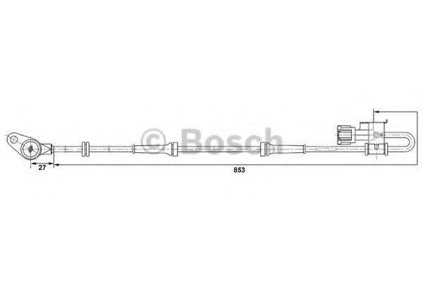 BOSCH 0265006378 Датчик, частота вращения колеса