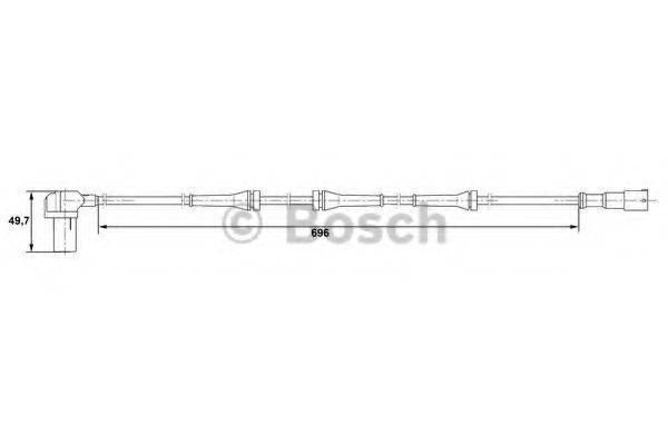 BOSCH 0265006408 Датчик, частота вращения колеса