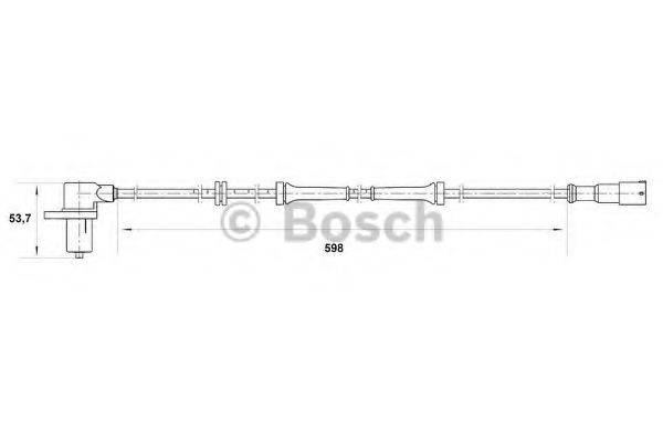 BOSCH 0265006442 Датчик, частота вращения колеса