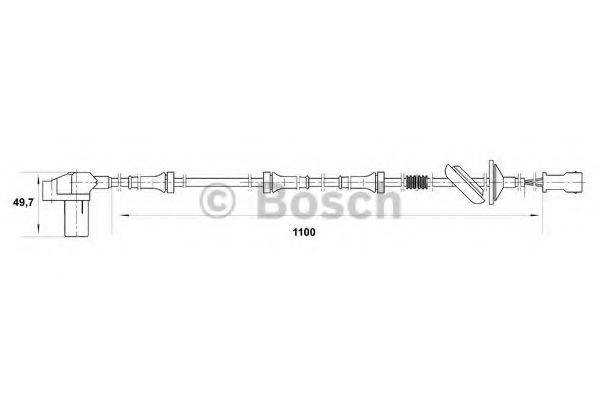 BOSCH 0265006565 Датчик, частота вращения колеса