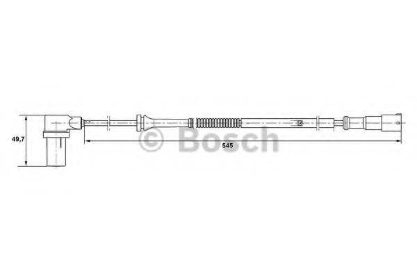 BOSCH 0265006593 Датчик, частота вращения колеса