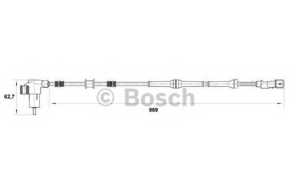 BOSCH 0265006793 Датчик, частота вращения колеса