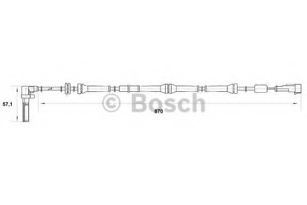 BOSCH 0265007016 Датчик, частота вращения колеса