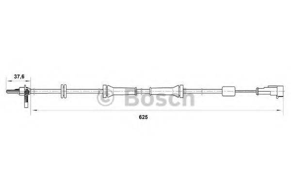 BOSCH 0265007018 Датчик, частота вращения колеса