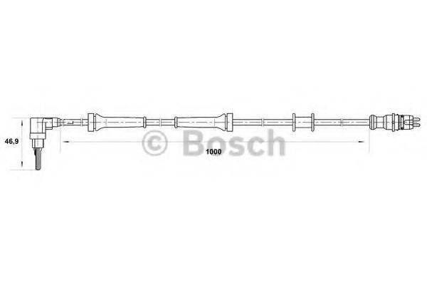 BOSCH 0265007063 Датчик, частота вращения колеса