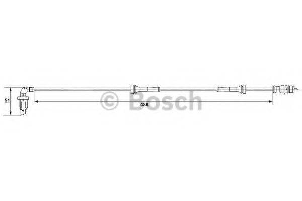 BOSCH 0265007583 Датчик, частота вращения колеса