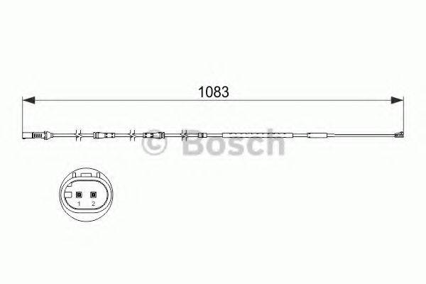 BOSCH 1987473500 Сигнализатор, износ тормозных колодок