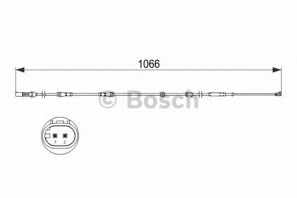 BOSCH 1987473501 Сигнализатор, износ тормозных колодок