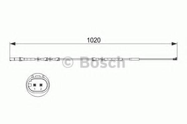 BOSCH 1987473510 Сигнализатор, износ тормозных колодок