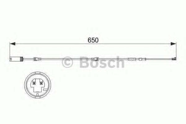 BOSCH 1987473513 Сигнализатор, износ тормозных колодок