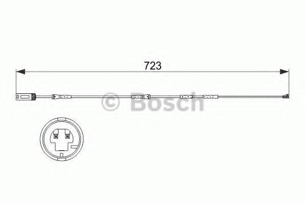 BOSCH 1987473514 Сигнализатор, износ тормозных колодок