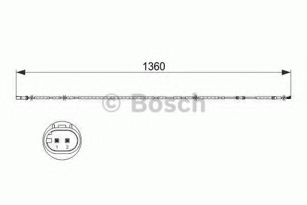 BOSCH 1987473518 Сигнализатор, износ тормозных колодок
