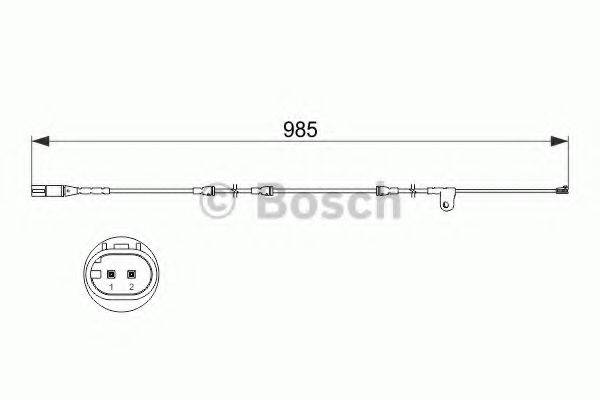 BOSCH 1987473520 Сигнализатор, износ тормозных колодок