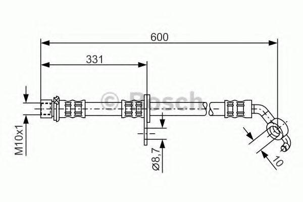 BOSCH 1987476108 Тормозной шланг