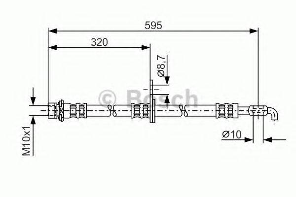 BOSCH 1987476250 Тормозной шланг