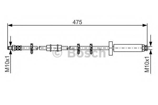 BOSCH 1987476329 Тормозной шланг