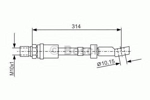 BOSCH 1987476408 Тормозной шланг