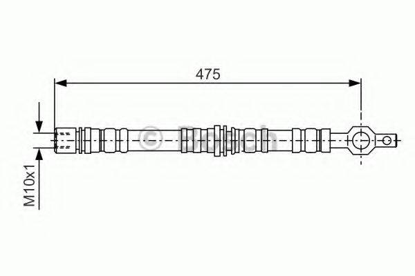BOSCH 1987476498 Тормозной шланг