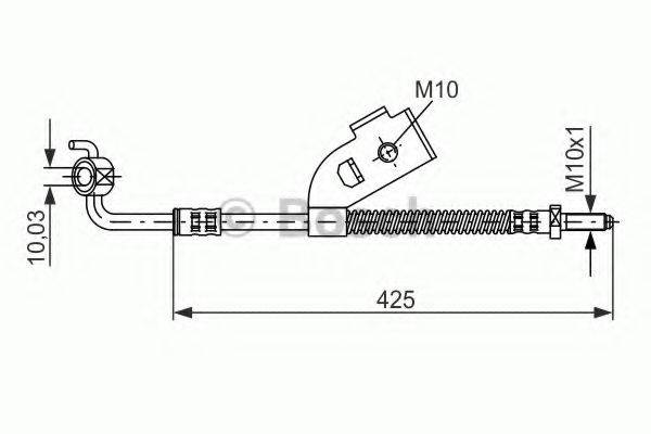 BOSCH 1987476568 Тормозной шланг