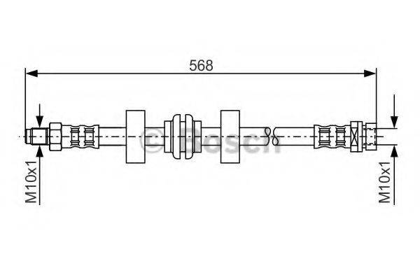 BOSCH 1987476599 Тормозной шланг
