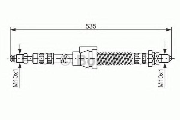 BOSCH 1987476604 Тормозной шланг