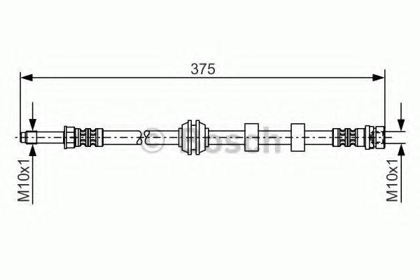 BOSCH 1987476626 Тормозной шланг