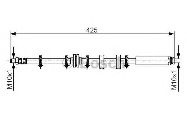 BOSCH 1987476636 Тормозной шланг