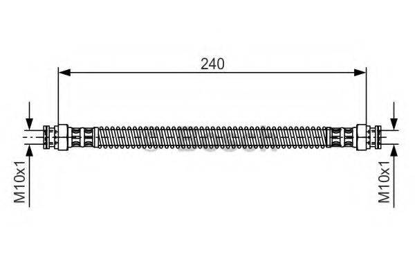 BOSCH 1987476676 Тормозной шланг