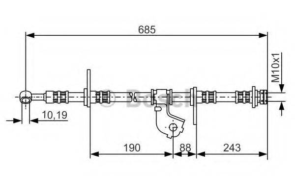 BOSCH 1987476735 Тормозной шланг