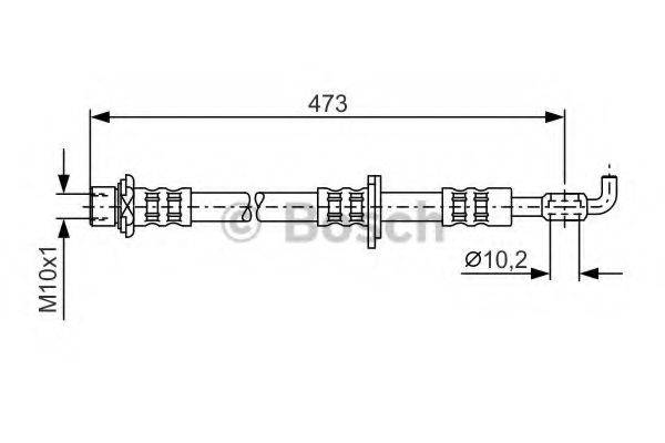 BOSCH 1987476744 Тормозной шланг