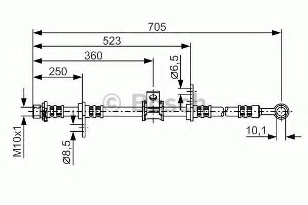 BOSCH 1987476754 Тормозной шланг