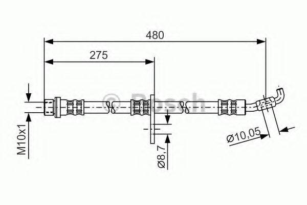 BOSCH 1987476757 Тормозной шланг