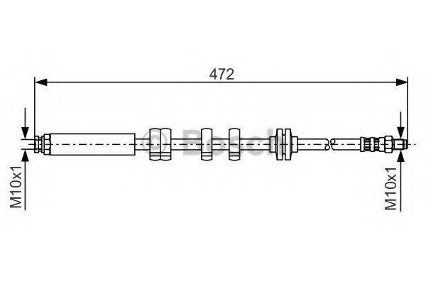 BOSCH 1987476769 Тормозной шланг