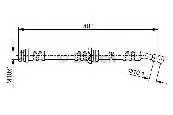 BOSCH 1987476787 Тормозной шланг