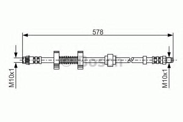 BOSCH 1987476796 Тормозной шланг