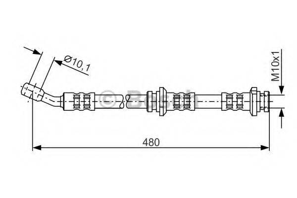 BOSCH 1987476802 Тормозной шланг