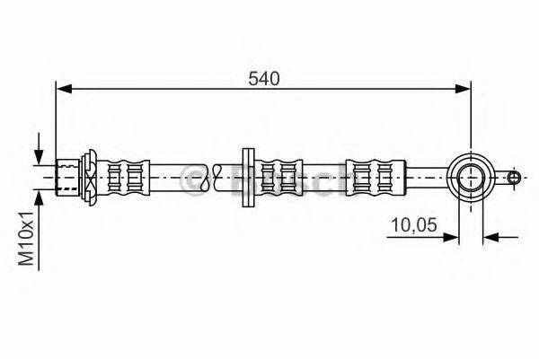 BOSCH 1987476837 Тормозной шланг