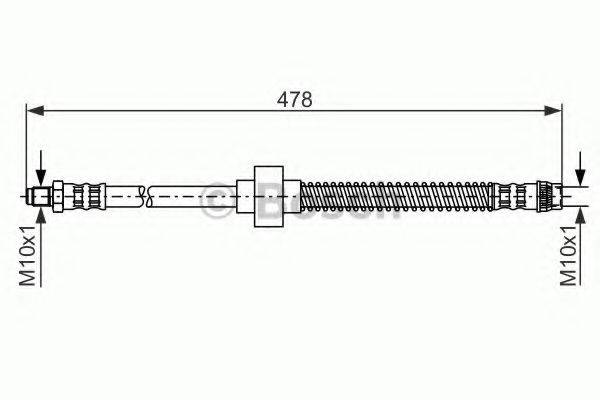 BOSCH 1987476868 Тормозной шланг