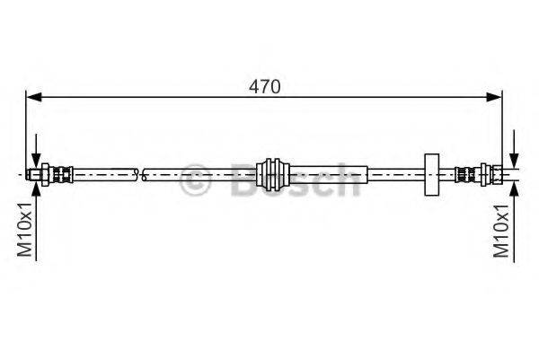 BOSCH 1987476885 Тормозной шланг