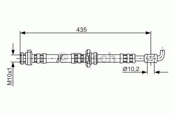 BOSCH 1987476911 Тормозной шланг