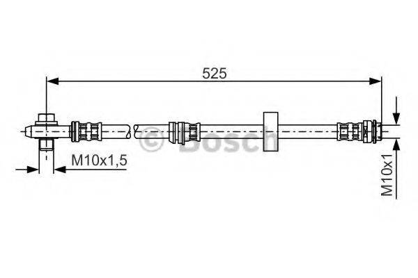 BOSCH 1987476945 Тормозной шланг