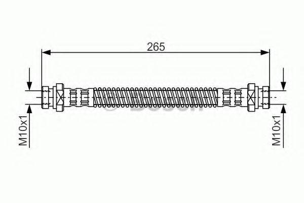 BOSCH 1987476965 Тормозной шланг