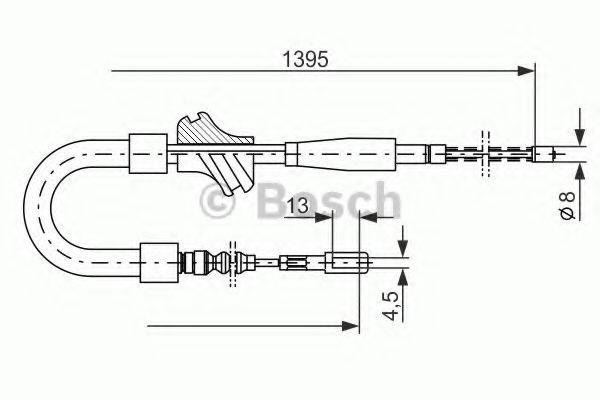 BOSCH 1987477060 Трос, стояночная тормозная система