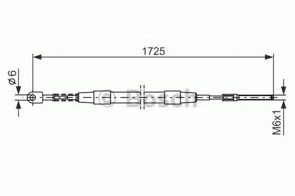 BOSCH 1987477065 Трос, стояночная тормозная система
