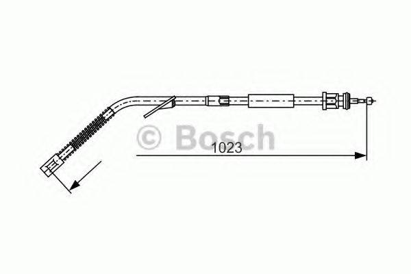 BOSCH 1987477125 Трос, стояночная тормозная система