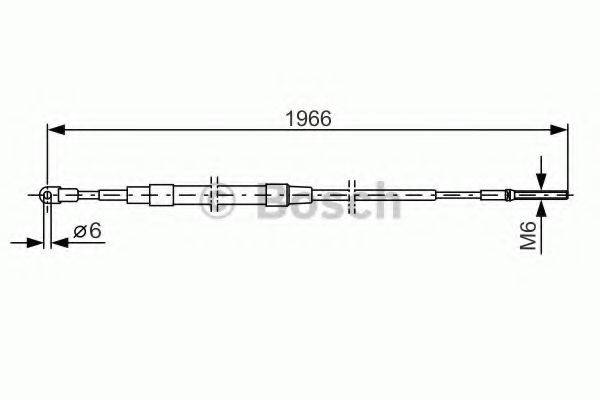 BOSCH 1987477179 Трос, стояночная тормозная система