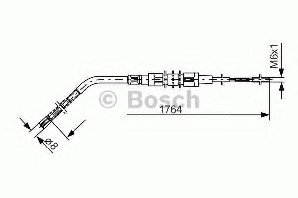 BOSCH 1987477181 Трос, стояночная тормозная система